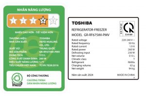 Tủ lạnh Toshiba Inverter 515 Lít GR-RF675WI-PMV(06)-MG