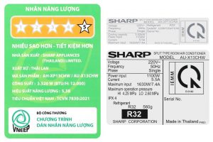 Điều hòa Sharp Inverter 12000 BTU AH-XP13CHW