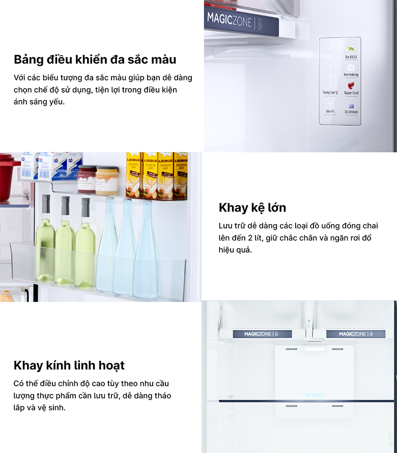 Tủ lạnh Aqua Inverter 455 lít AQR-TA518FA(SL) - Thiết kế hiện đại, sang trọng