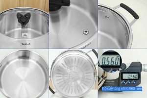 Bộ 3 nồi inox Tefal Optispace G7376S44