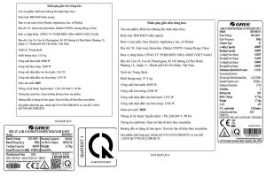 Điều hòa 2 chiều Gree Inverter 18000 BTU BD18HI