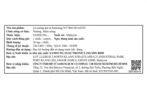 Lò nướng âm Samsung NV7B41201AS 76 lít