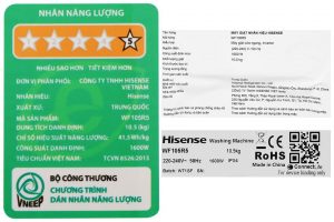 Máy giặt Hisense Roman Holiday Inverter 10.5 kg WF105R5