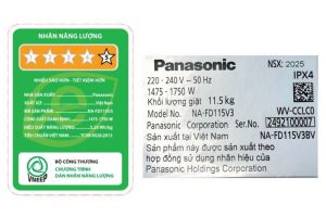 Máy giặt Panasonic Inverter 11.5 Kg NA-FD115V3BV