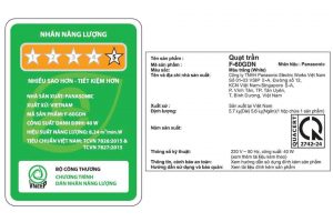 Quạt trần Panasonic 5 cánh F-60GDN-S 40W