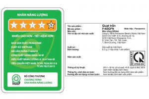 Quạt trần Panasonic 5 cánh F-60GFN 58W