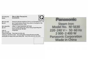 Bàn ủi hơi nước Panasonic NI-S630VRA 2400W