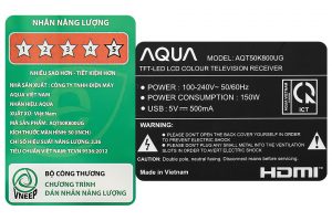 Google Tivi Aqua 4K 50 inch AQT50K800UG