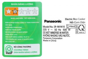 Nồi cơm nắp gài Panasonic 1 lít SR-MVN10FRAX
