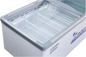 Tủ đông nằm kính cong Alaska 400 lít KN 400