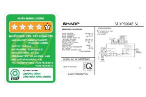 Tủ lạnh Sharp Inverter 471 lít SJ-XP500AE-SL
