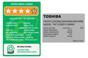 Máy giặt Toshiba Inverter 10.5 kg TW-T37BZP115MWV(WT)
