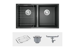 Chậu rửa bát Konox Granite Sink Veloci 760D Black