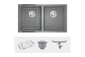 Chậu rửa bát Konox Granite Sink Veloci 760D Grey
