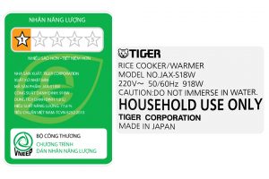 Nồi cơm điện tử Tiger 1.8 lít JAX-S18W