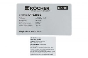 Bếp từ đôi âm Kocher DI-628SE 4000W