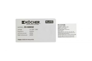Bếp từ đôi âm Kocher DI-688SE 4000W
