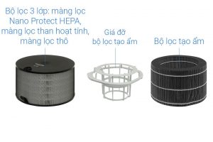 Máy lọc không khí tạo ẩm Philips AC3420/10 43W