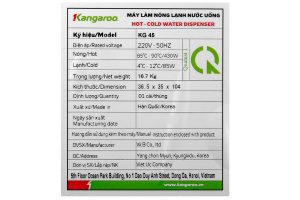 Cây nước nóng lạnh Kangaroo KG45 515W