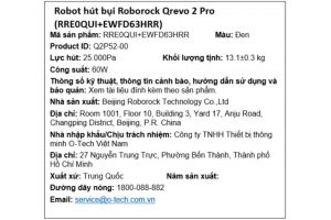 Robot hút bụi lau nhà Roborock Qrevo 2 Pro - Đen