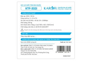Máy lọc tổng đầu nguồn Karofi KTF-332I