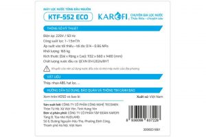 Máy lọc tổng đầu nguồn Karofi KTF-552 ECO